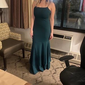 Hunter green formal dress